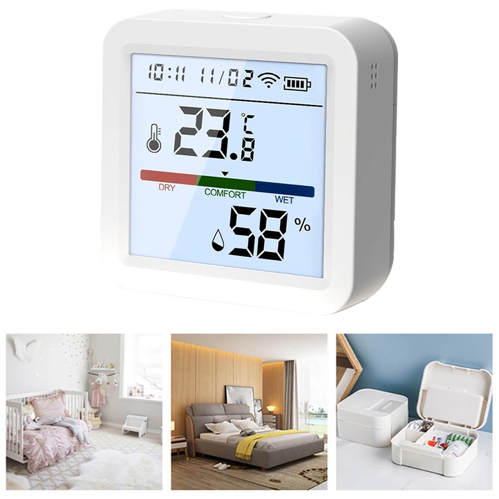 For Tuya For Zigbee Temperature Humidity Sensor for Indoor Climate Control