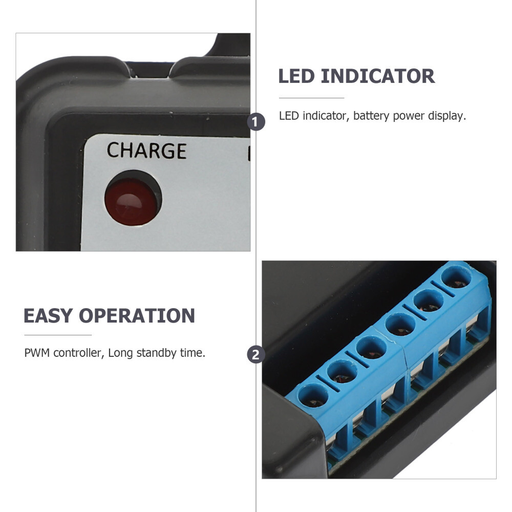 10A Solar Charge Controller 12V 24V Auto Waterproof for RV Off Grid New