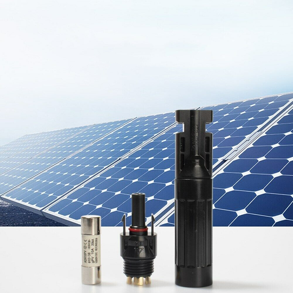 32A Quick Release Fuse Holder In-line Solar Panel Cable PV Connector 1000V DC
