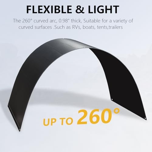 Flexible Solar Panel 100W 12V Monocrystalline Solar System kit,10A Charge