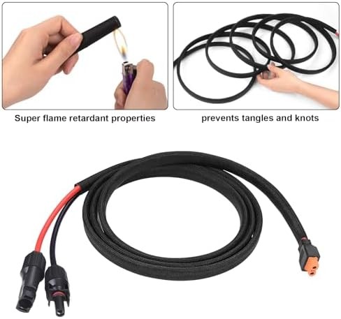 Solar Panel to XT60i Female Adapter Charging Cable for Solar Panels RV Portable