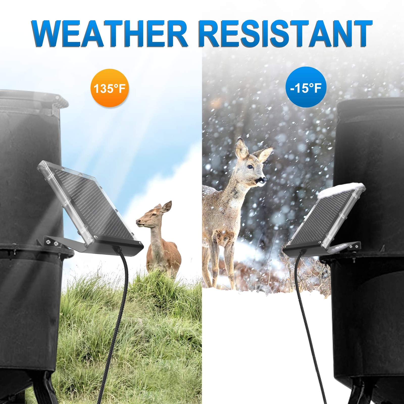 6v 1.5w Solar Panel To Recharge Deer Feeder Battery Waterproof Outdoor Solar Cha
