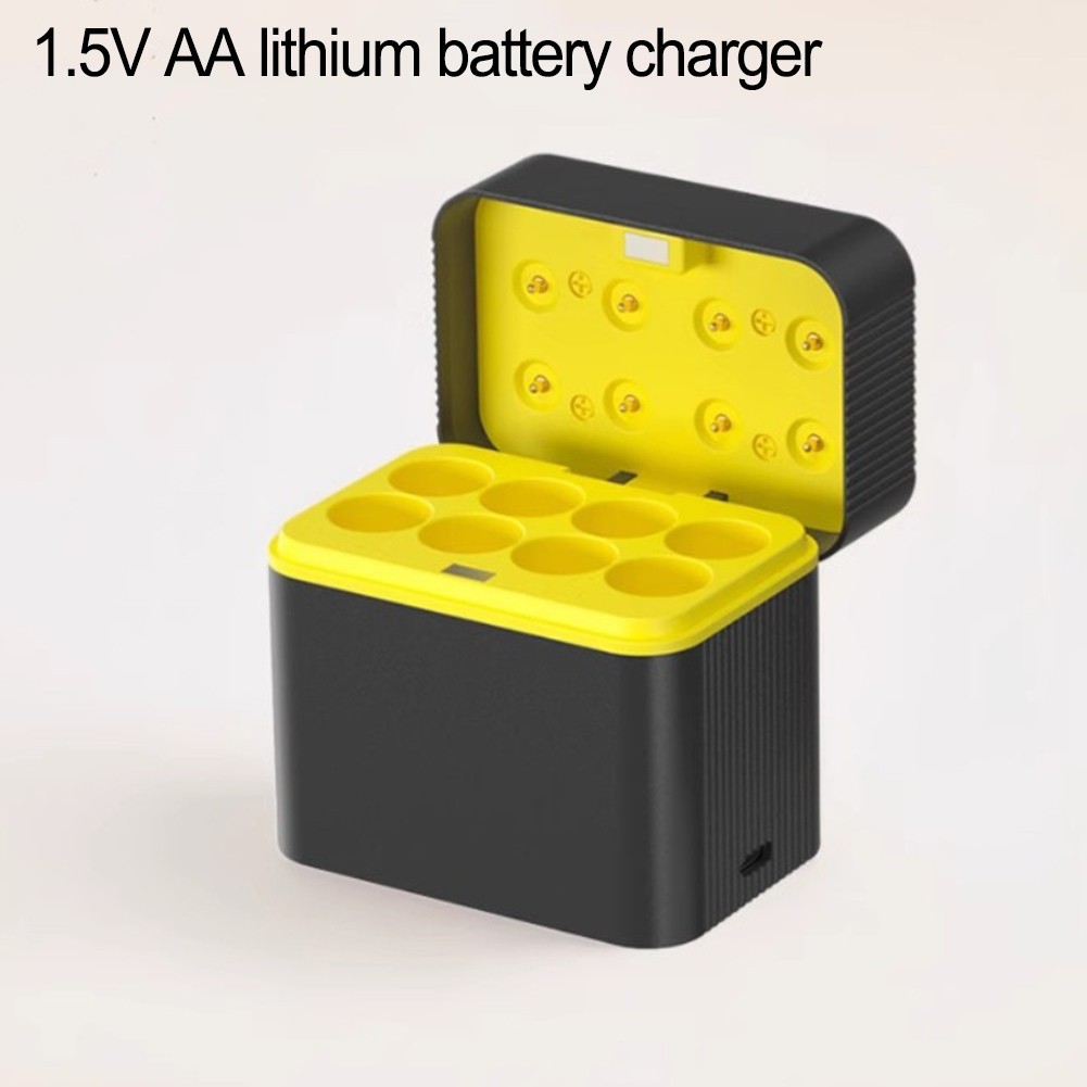 Smart Charging Eight Slot Lithium Battery Charger Box for AA Batteries