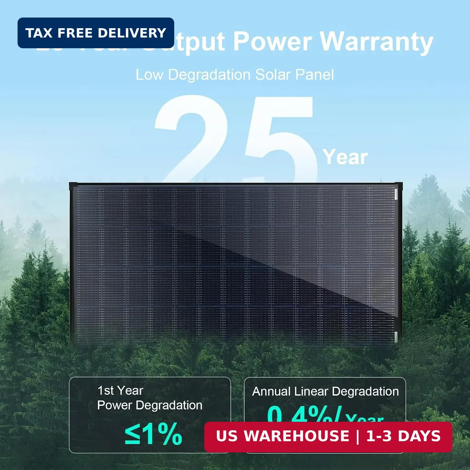 200 Watt Solar Panels N-Type 24 Volt 200W Solar Panel 16BB 25.6% High-Efficiency