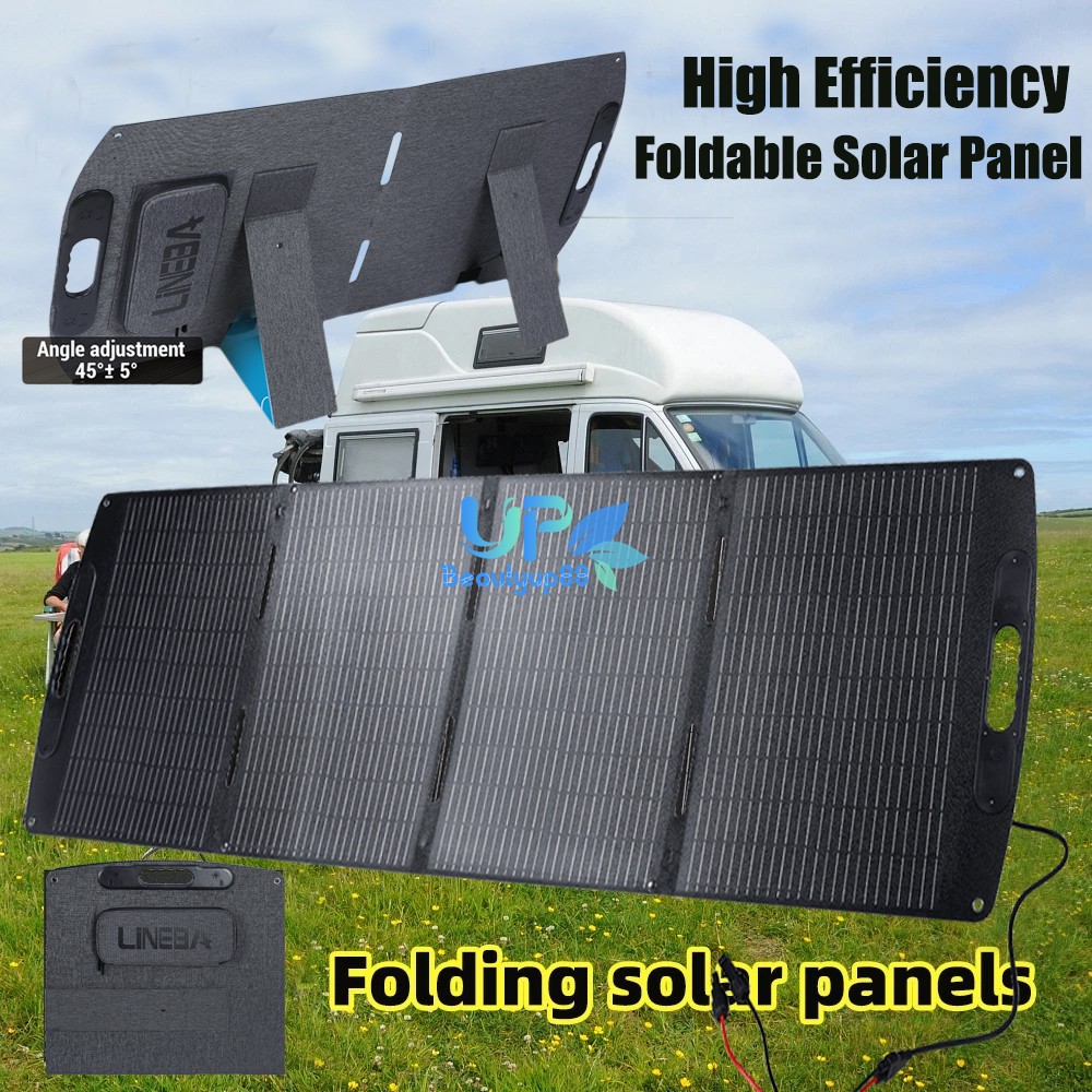 200W Watt Foldable Solar Panel ETFE Mono Home RV Rooftop Camping Off-Grid Power