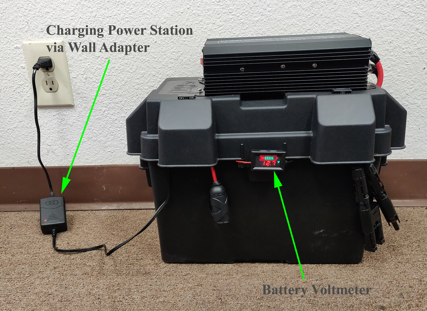 TEKTRUM 1500w/3000w POWER PACK STATION 100Ah Battery-SILENT GAS FREE-Plug-N-Play