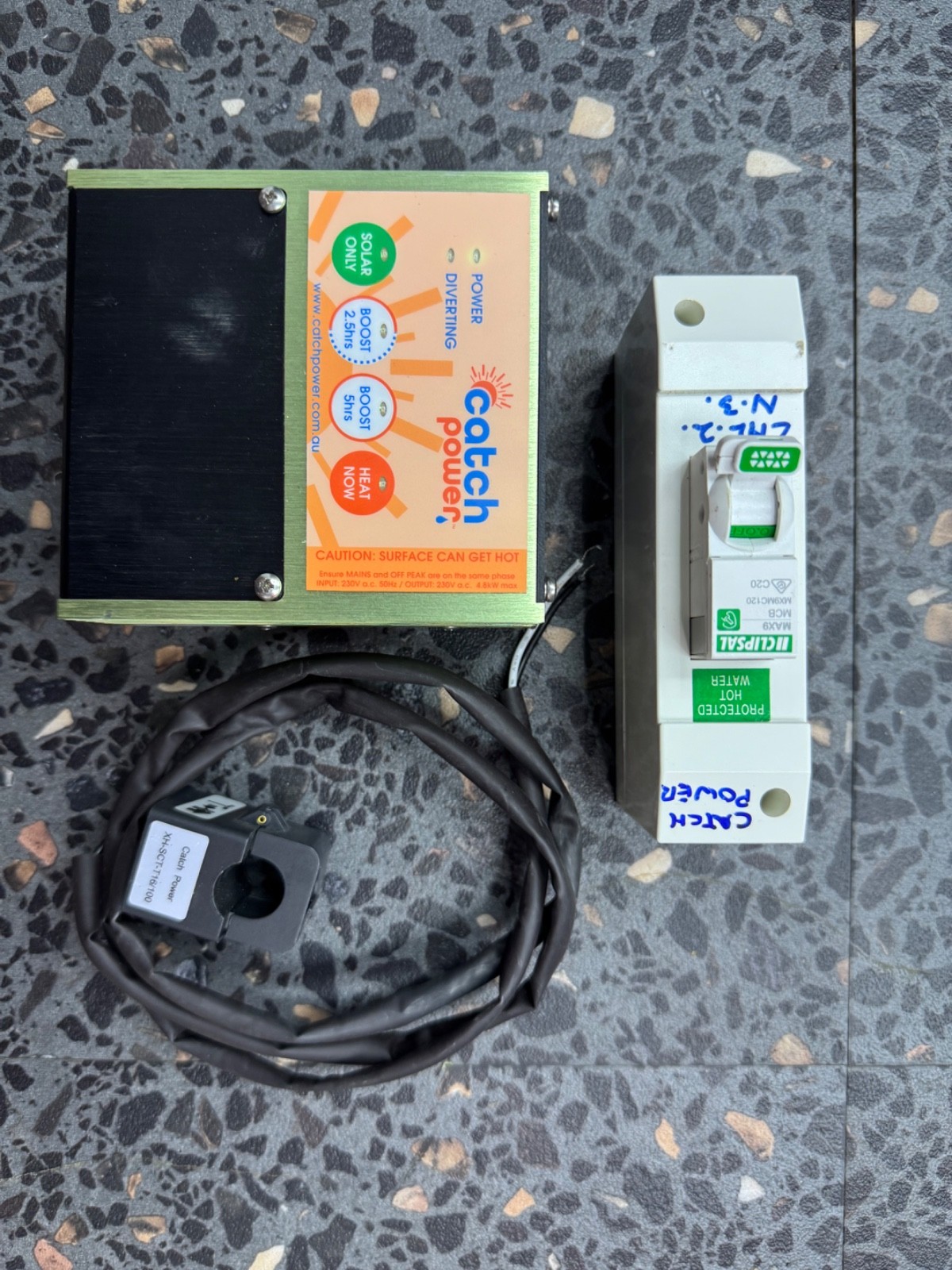 CATCH Power Green 4.8kW 1 Phase Solar Diverter with CT. Makes Solar PV Hot Water