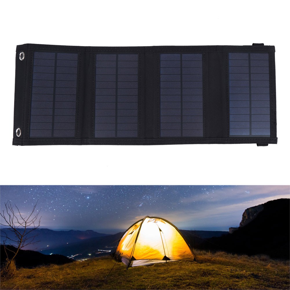 10W 5.5V Portable Solar Panel Folding Charger Board For Outdoor Travel Camping