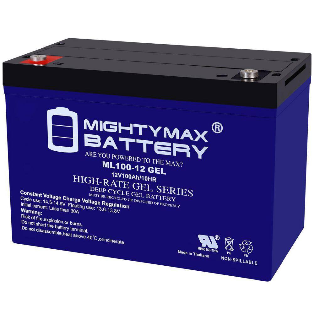 12V 100AH GEL Battery Replacement for RENOGY PV Solar Panels