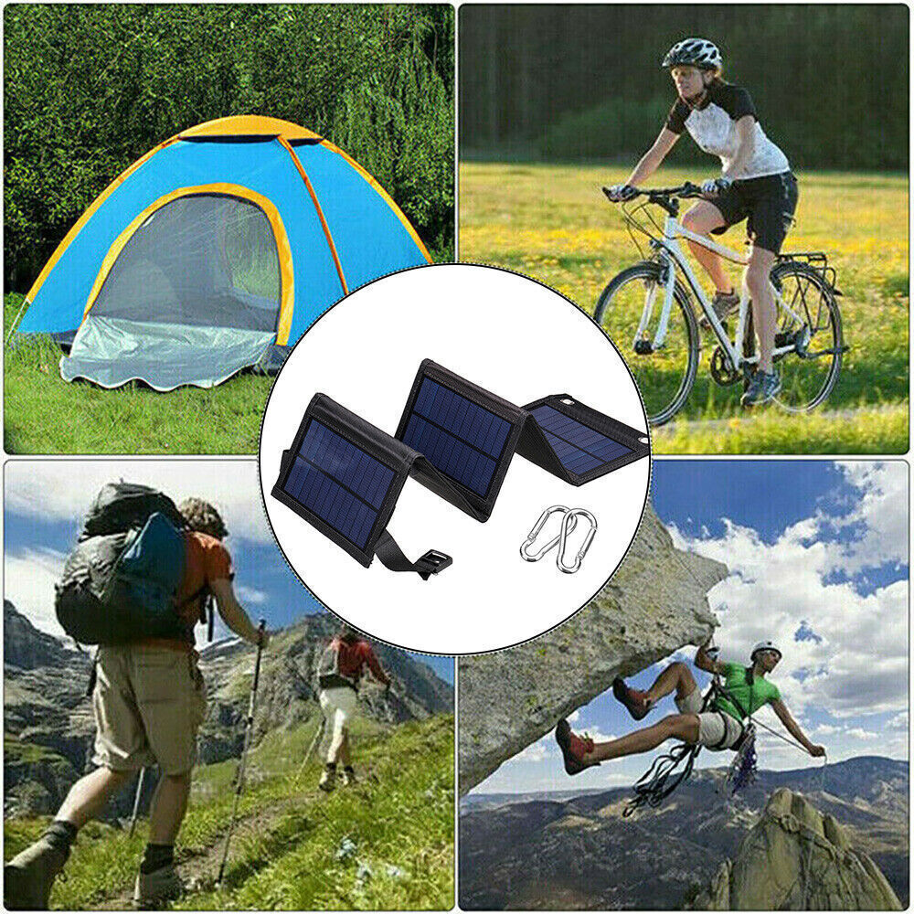 100 – 300W Solar Panel Folding Power Bank Outdoor Camping Phone Battery Charger