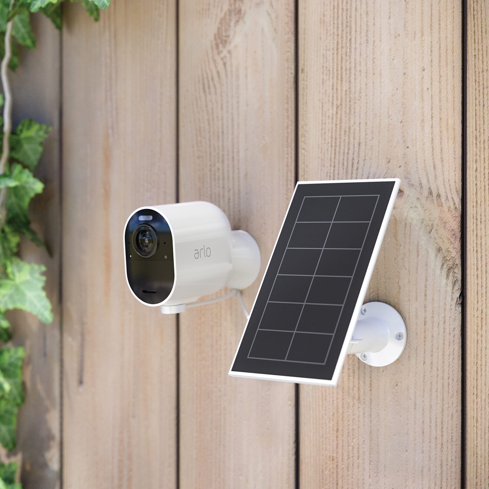 Arlo Solar Panel Charger (2021 Released) – Certified Accessory – Works White