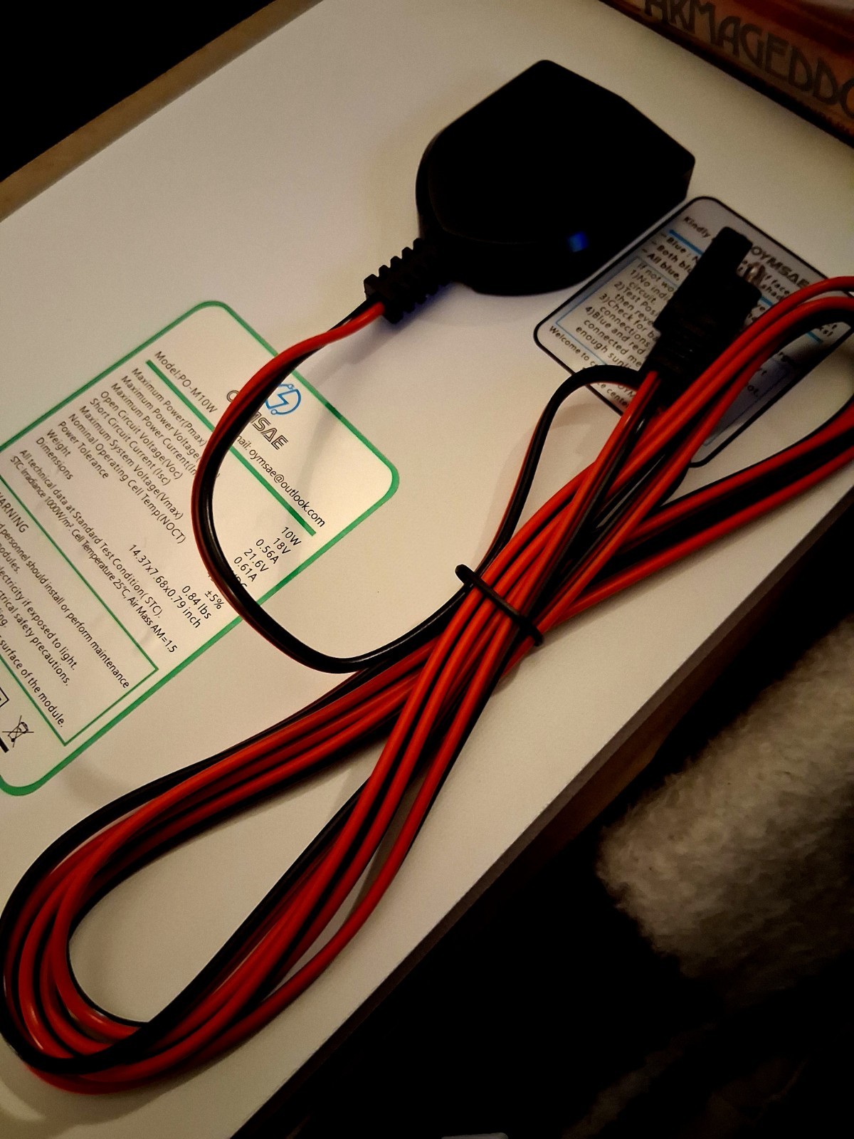 OYMSAE 10W Solar Panel A Solar Battery Charger and Maintainer. Portable Solar