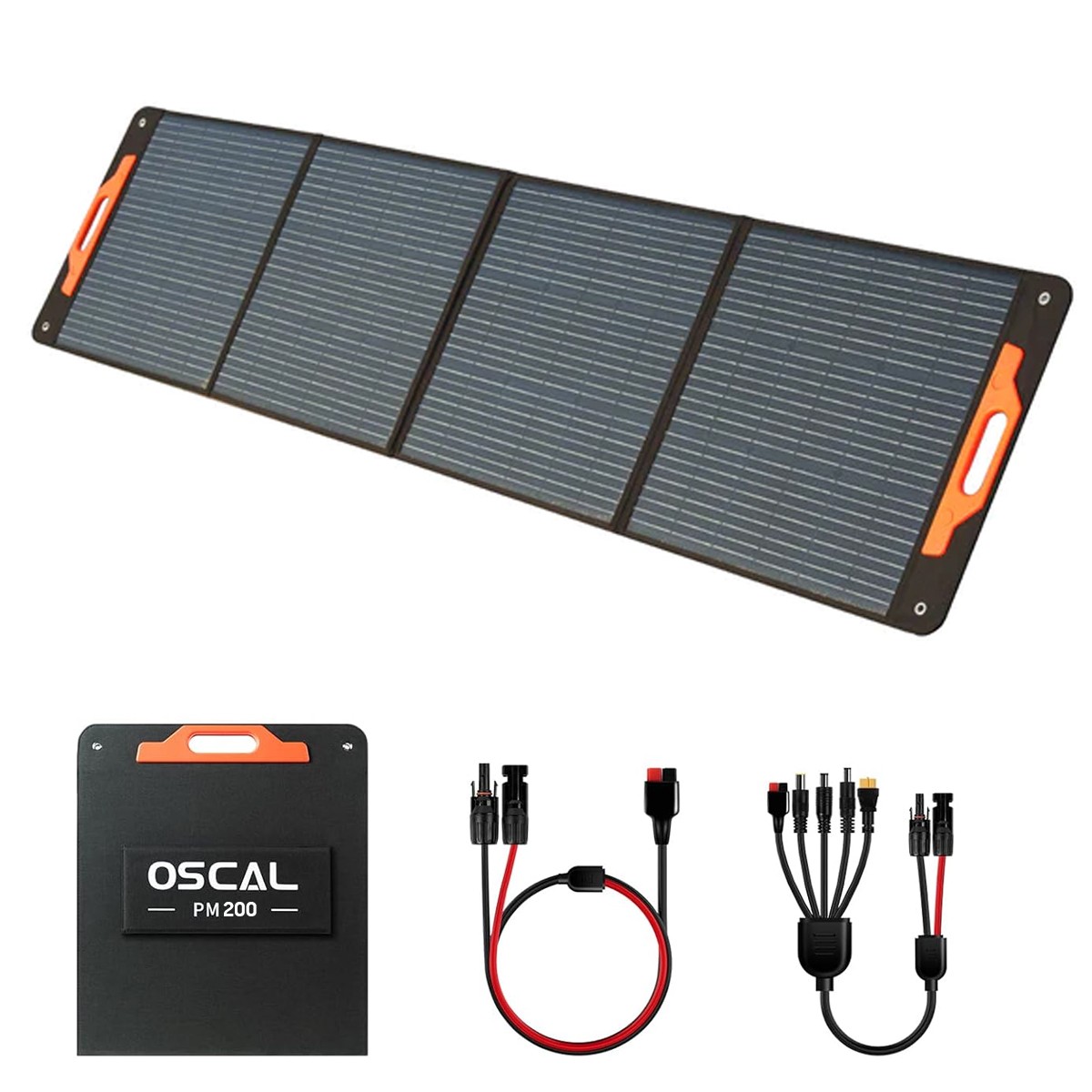 Blackview OSCAL PM200 200W Foldable Solar Panel with Kickstand Camping Off-Grid