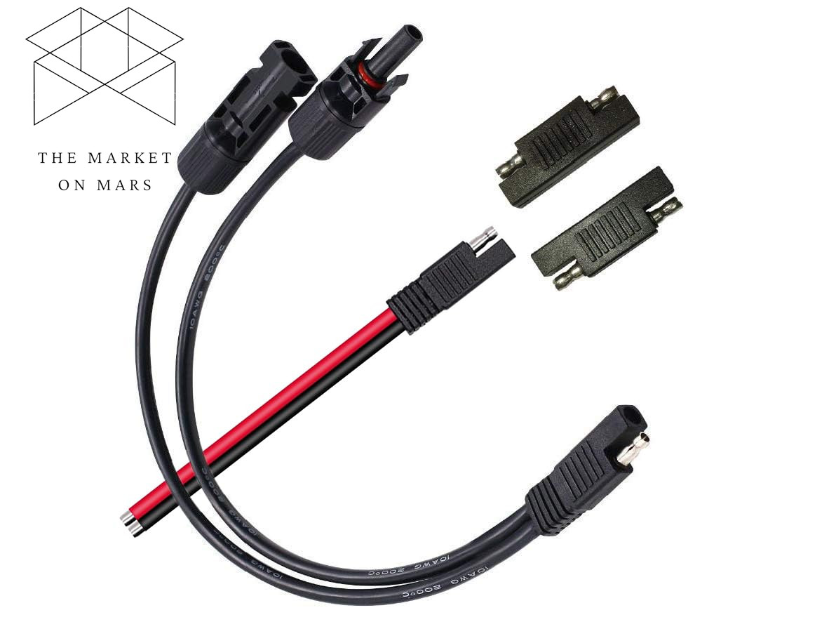 Solar Panel Connectors 10AWG Compatible with MC-4 Solar Connecter
