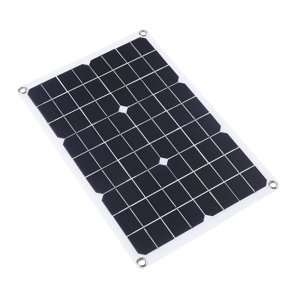 20W 18V Outdoor Solar Panel Charger USB Power Controller For Phone Car RV Boat