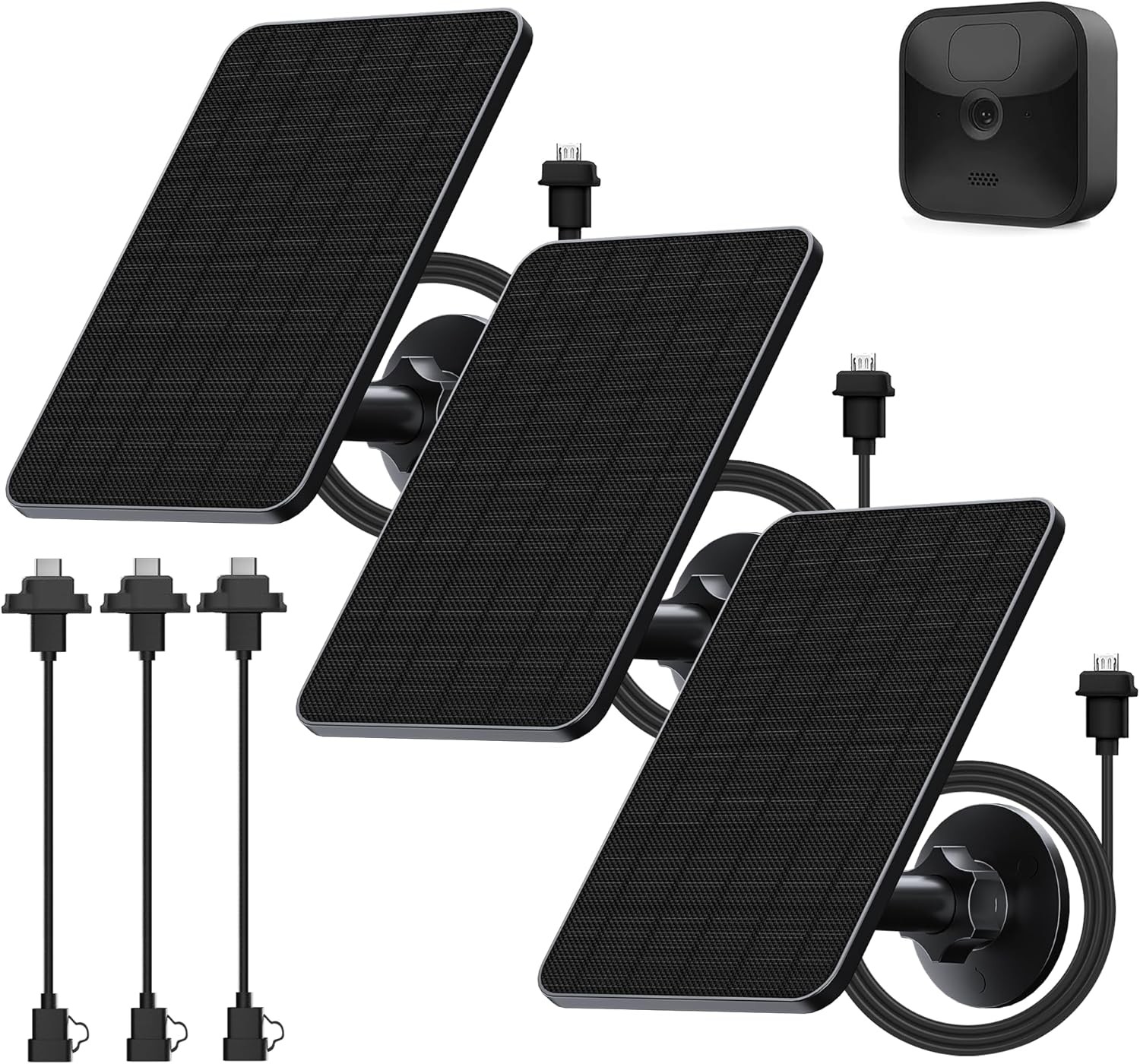 3 Pack Solar Panel Blink Outdoor 2K /4(4th Gen)/XT/XT2 & Outdoor(3rd Gen