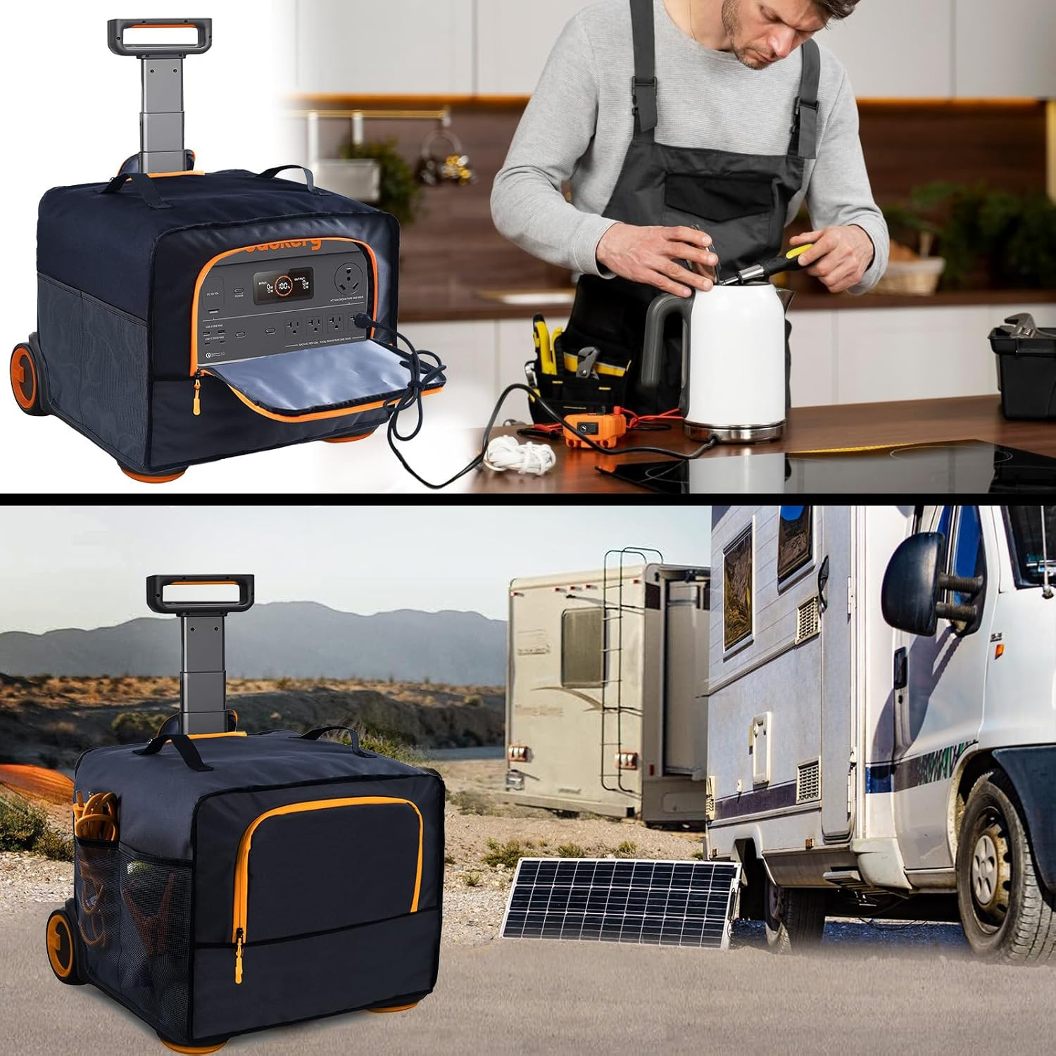 Water-Resistant Dust Cover for Jackery Solar Generators 2000, 3000, 4000