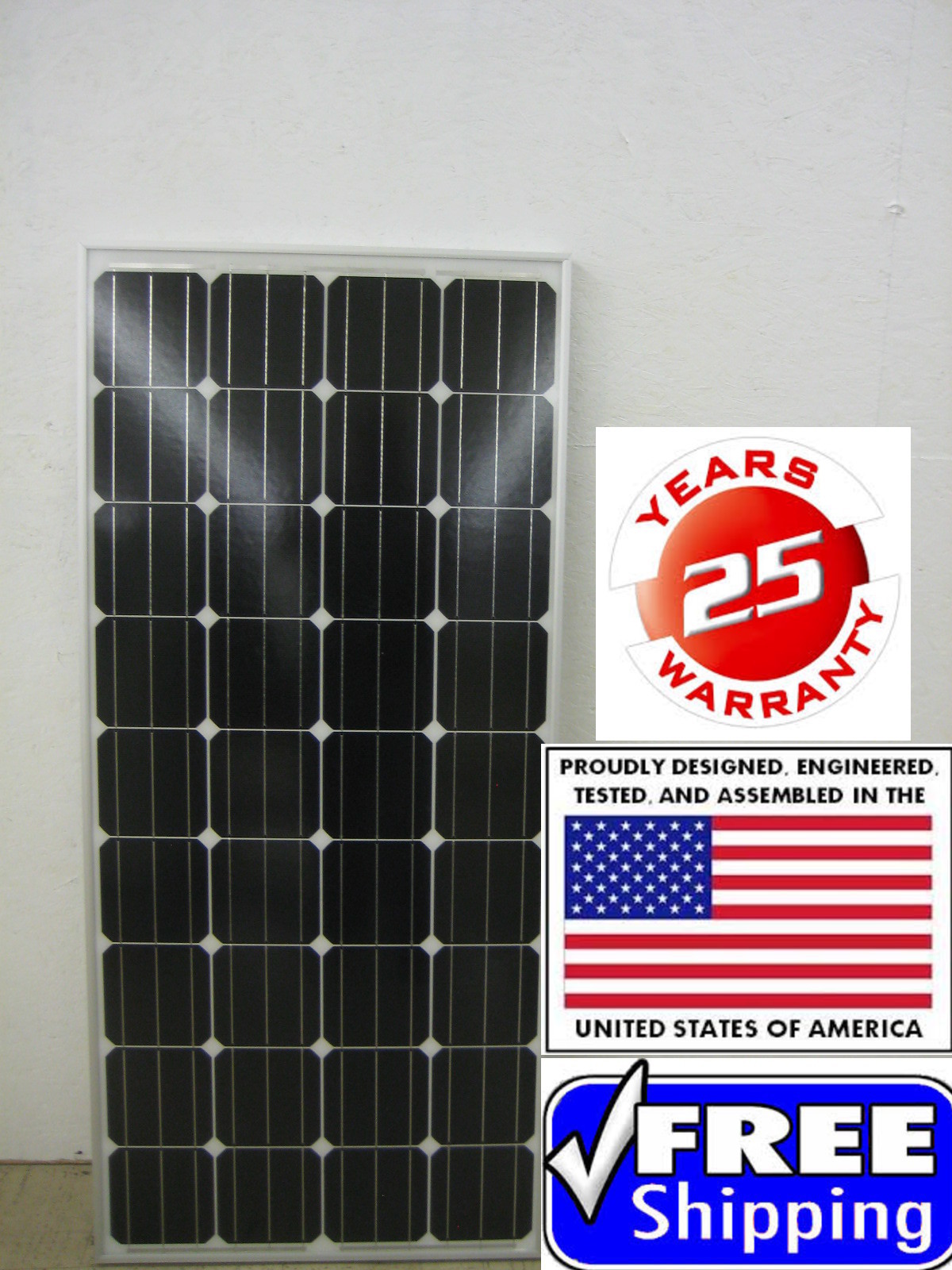 2-180 Watt 12 Volt Battery Charger Solar Panel Off Grid RV Boat solar panels