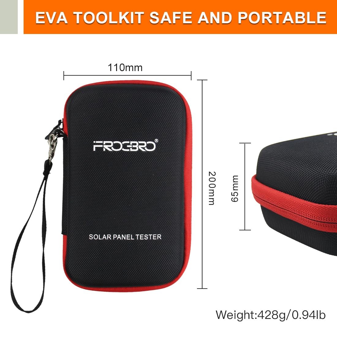 FrogBro Upgrade Solar Panel Tester Photovoltaic Multimeter Upgrade 1600W with…
