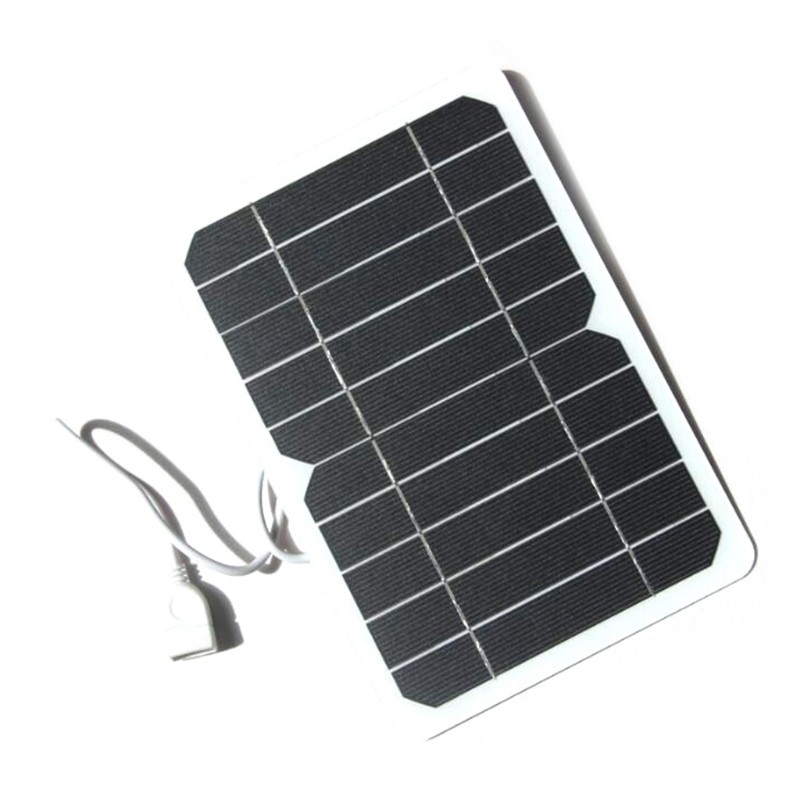 Outdoor Phone Battery 5V Flexible Solar Panel Battery with USB Port
