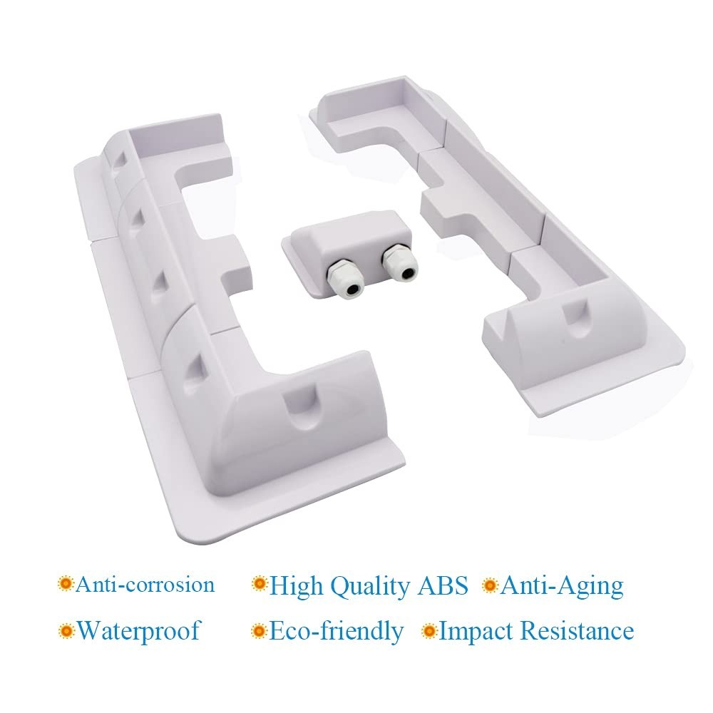 7PCS Solar Panel Mounting Bracket Kit – Drill-Free Corner Brackets for RVs, Boat