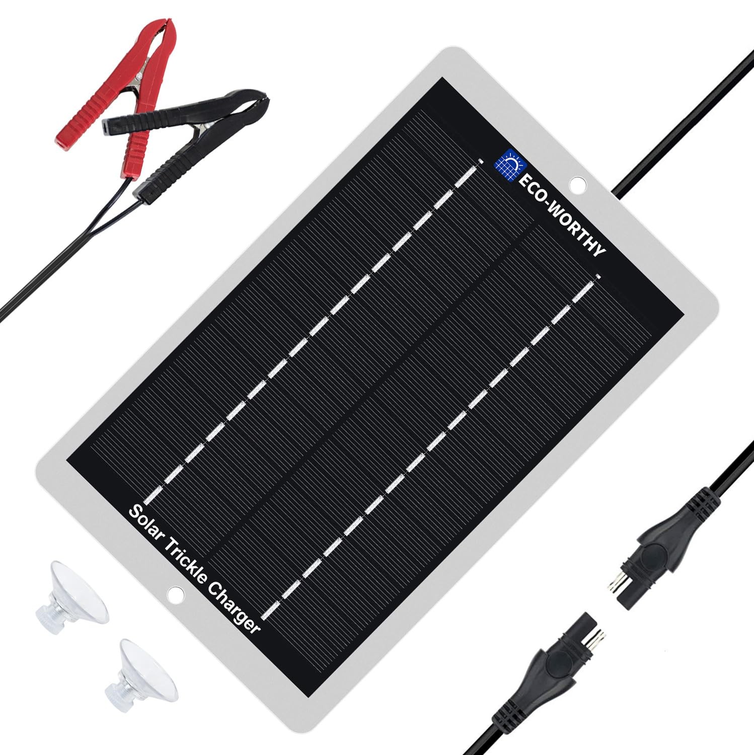 2.5W Solar Car Battery Charger Maintainer 12V Waterproof Solar Panel Portable…