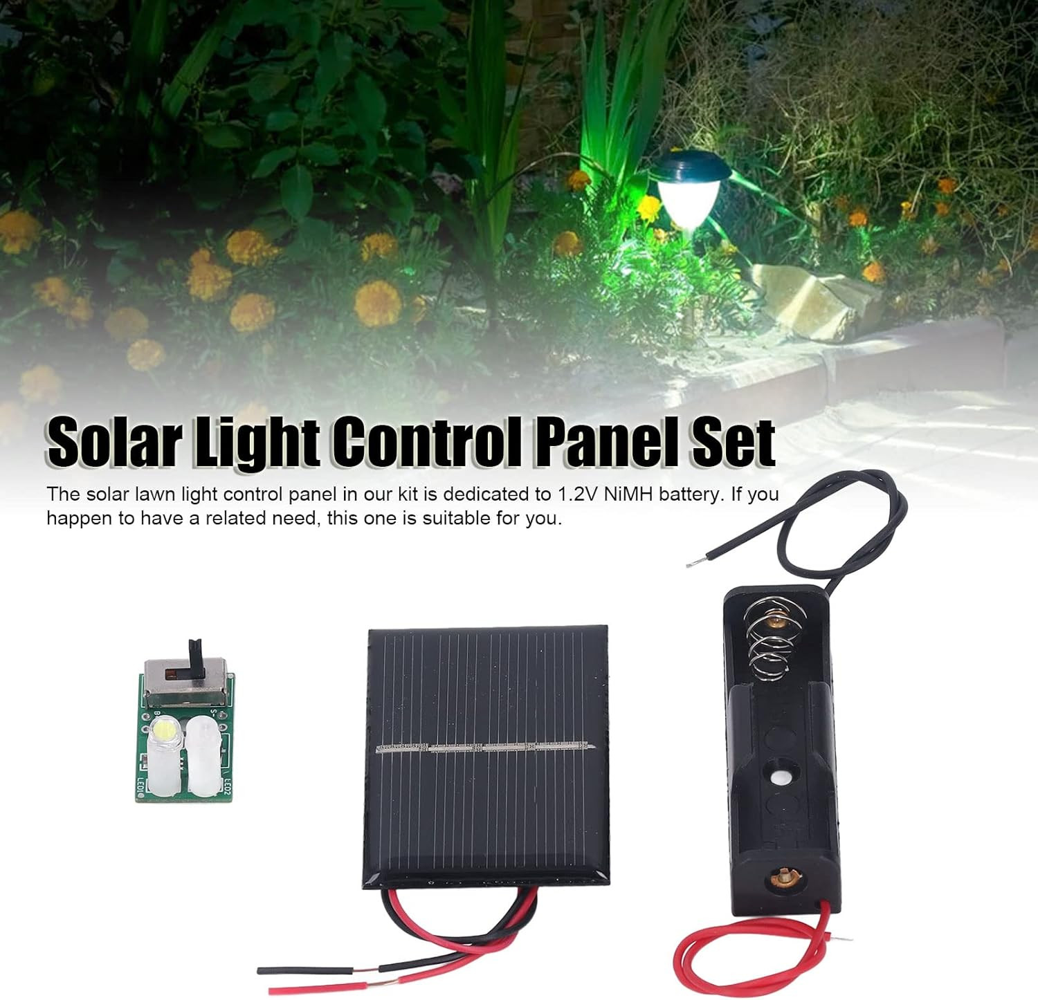 2 Sets Small Solar Panels, Mini Solar Panels, 1.2V Solar Cell with PCB Board, So