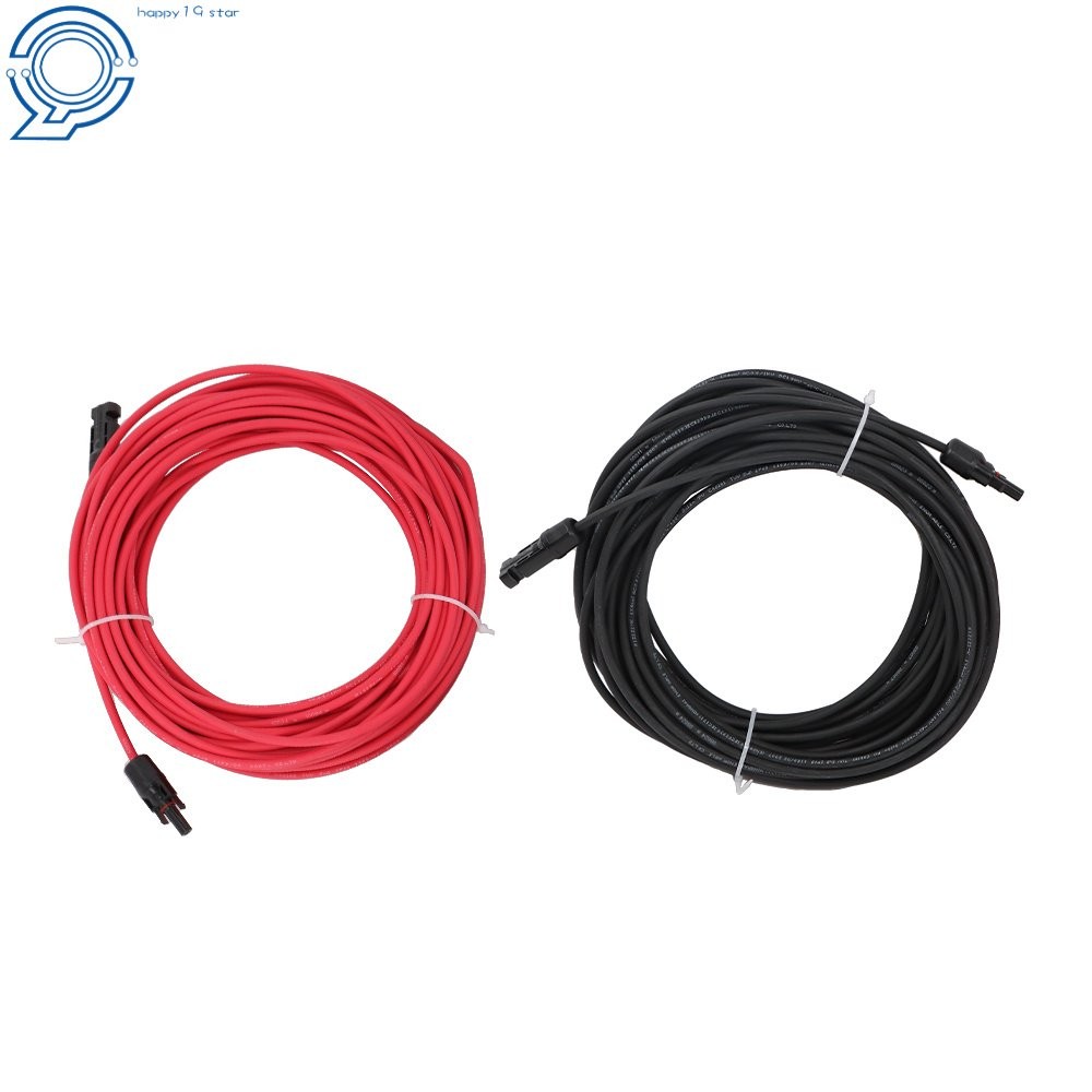 4mm² 20M Solar Wire Black+Red UV Resistant Cable with M4 Connector Kit