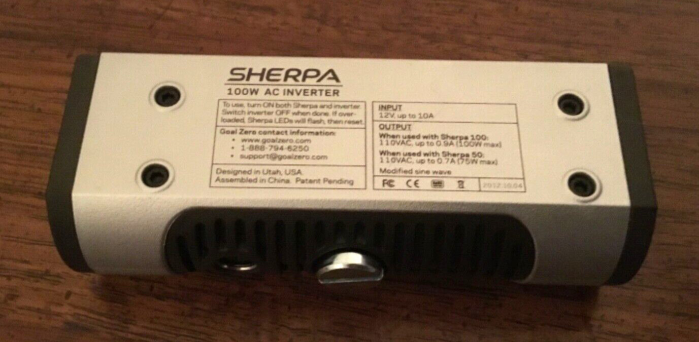 Goal Zero Sherpa INVERTER ( Bright GREEN ) light
