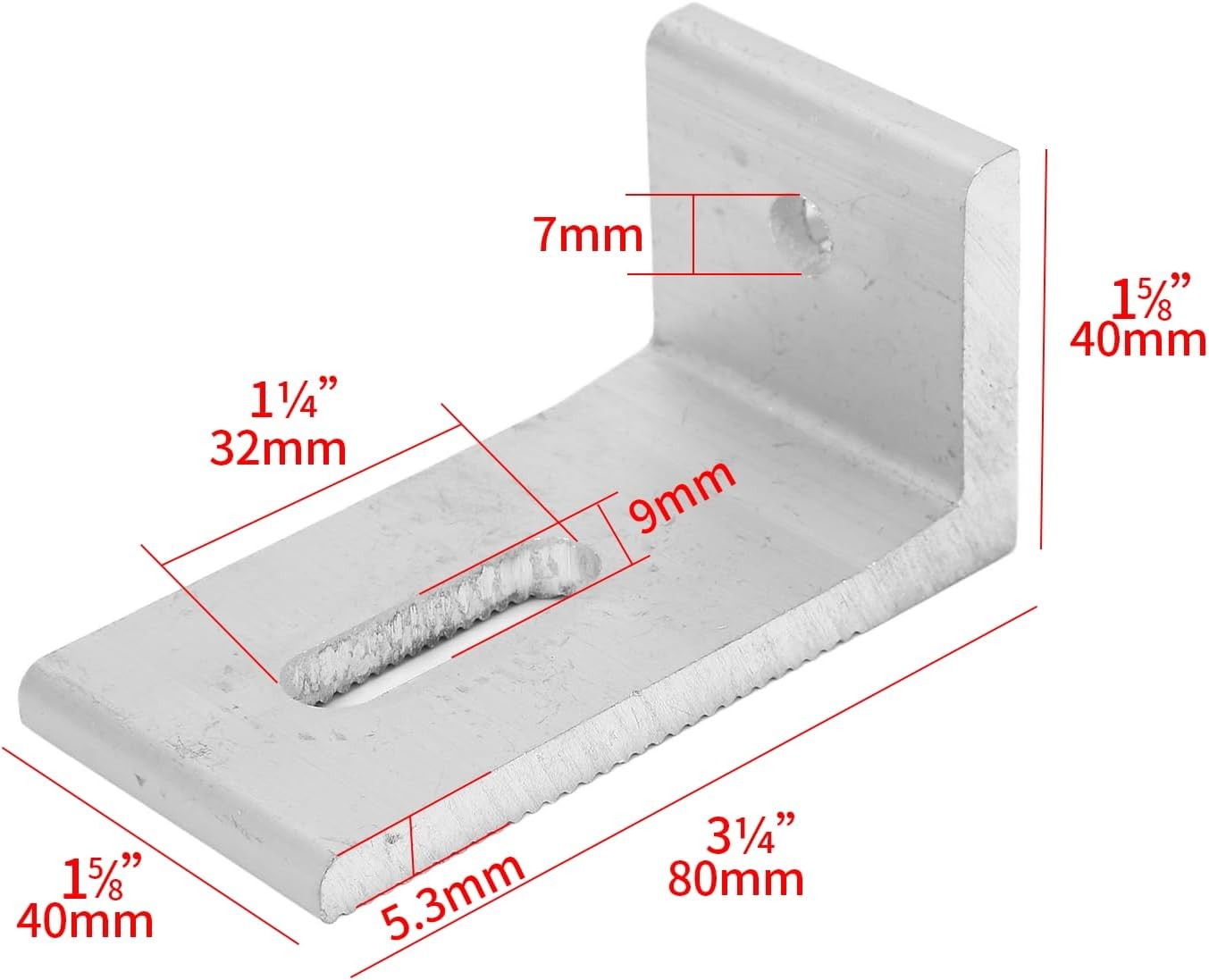 10Pcs L Foot Solar Mount, Aluminum Alloy Photovoltaic Panel Mounting Bracket,…
