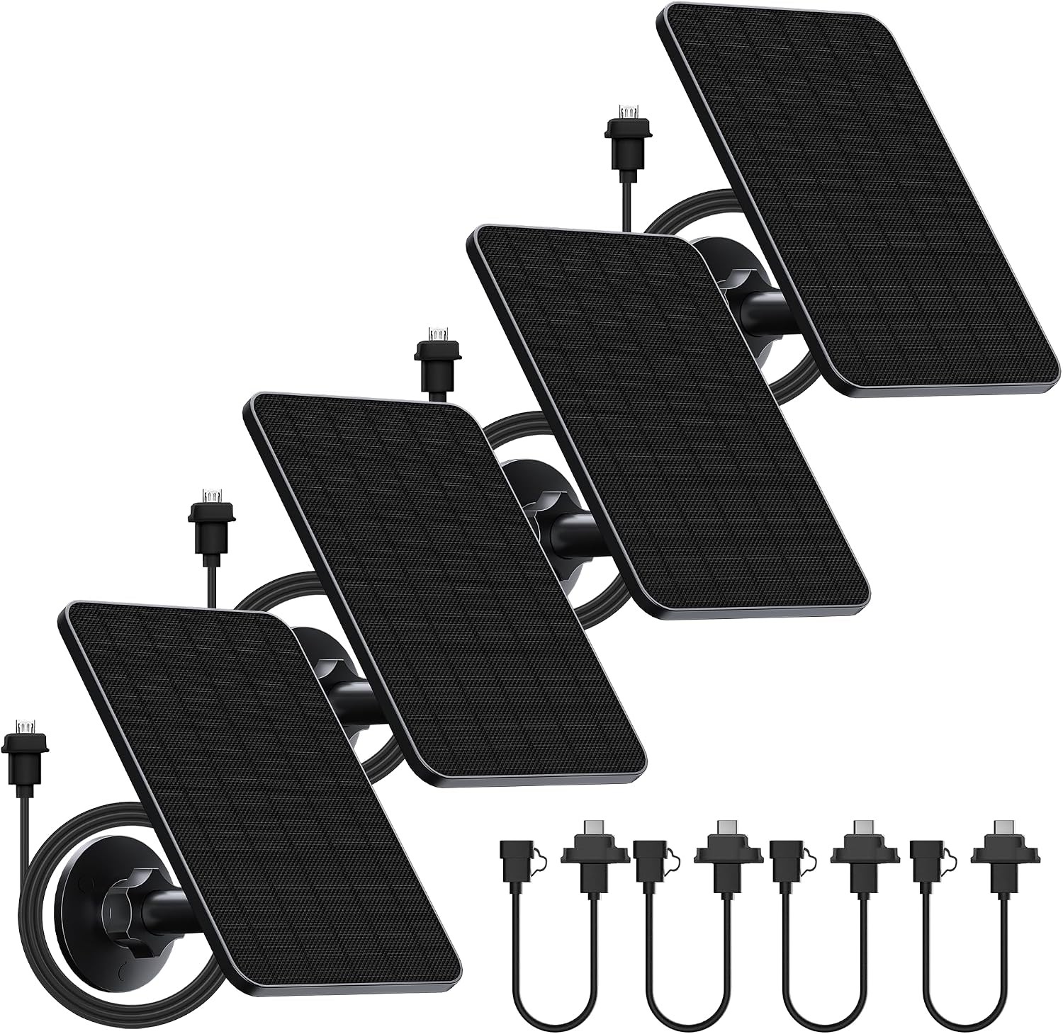 Rhorawill 4-Pack Solar Panel for Blink Outdoor, w/Mount & 13ft Cable