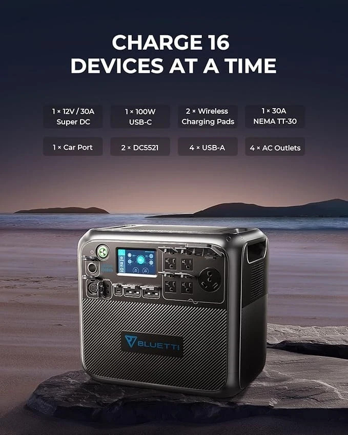 BLUETTI AC200MAX Expandable Power Station | 2200W 2048Wh