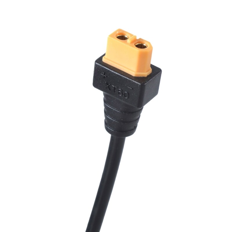 18AWG XT60 Extension Cord Male/Female for Remote Control Toy Solar Energy Black