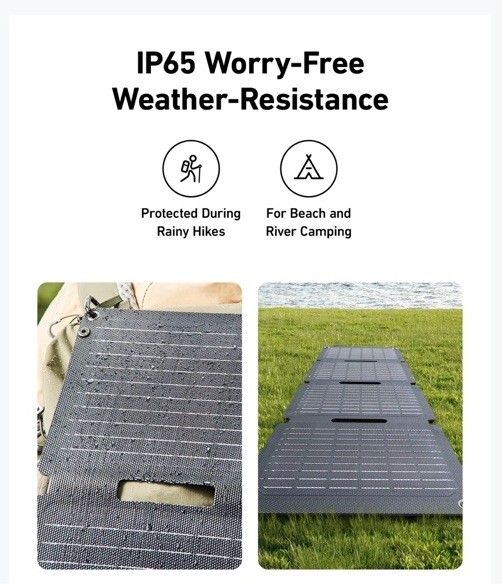 Anker SOLIX PS30 30W Portable Foldable Monocrystalline Solar Panel USB-C 5V