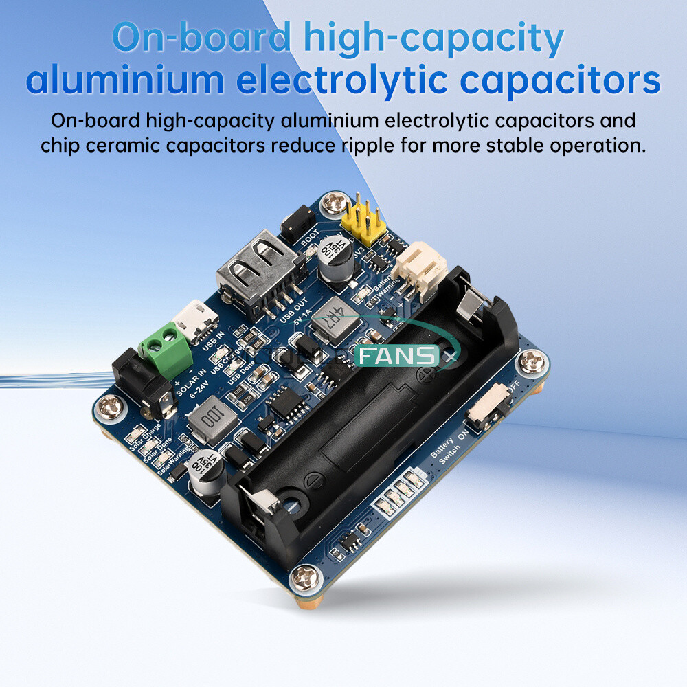Power Manager Module for 6V~24V Solar Panel Support MPPT USB Battery Charging