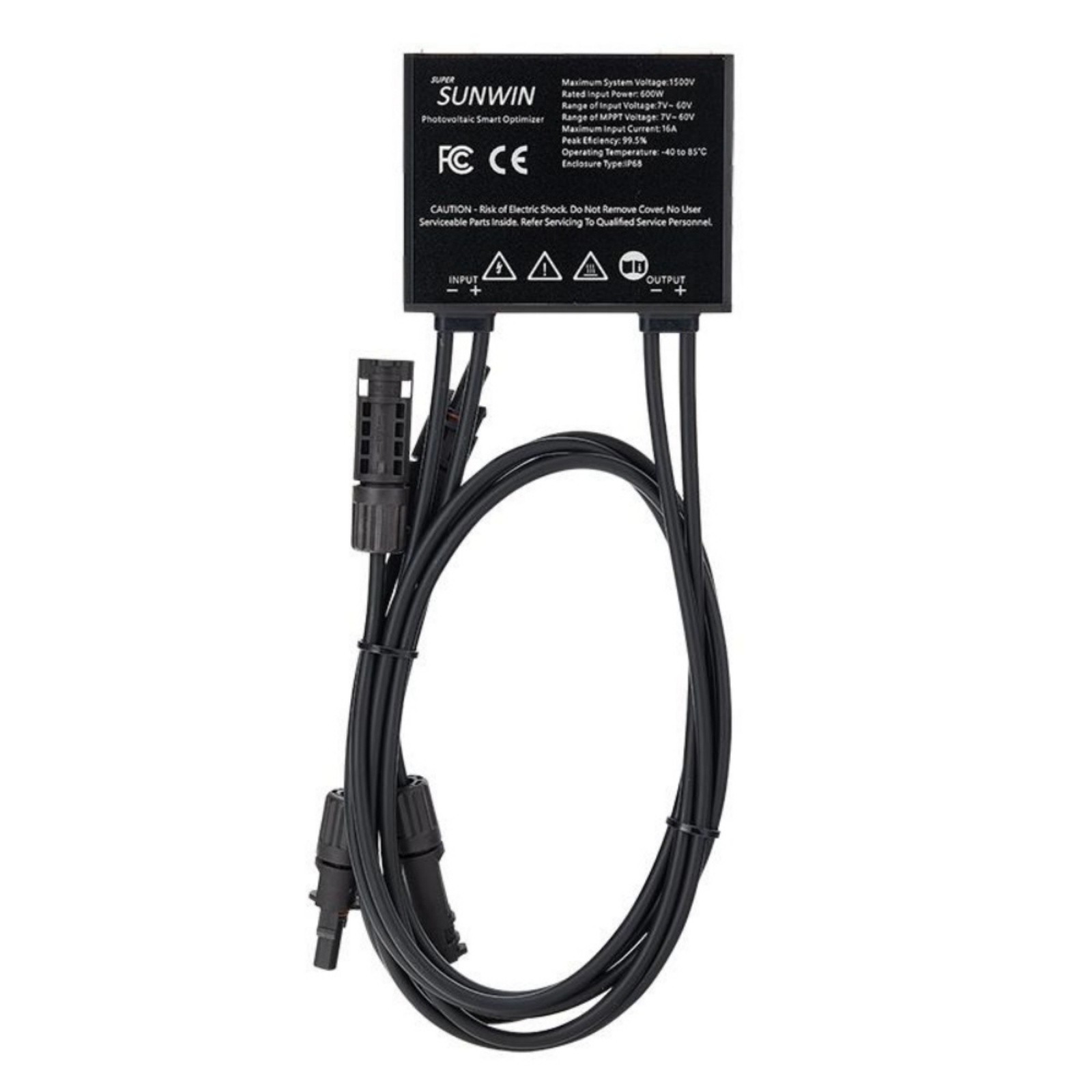 Solar Power Optimizer 600W for Photovoltaic Systems with Overcurrent Protection