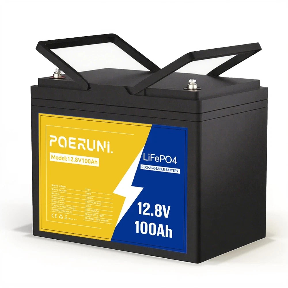 NEW 12V 100Ah LiFePO4 Lithium Battery Deep Cycle BMS for Marine Off-grid Camper