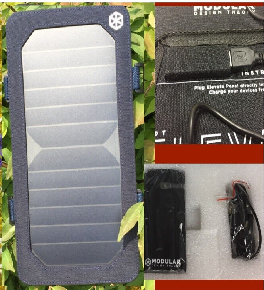 Solar Charging Charger Panel USB BLUE Mobile ANDROID,DEVICES Smart Phone NEW