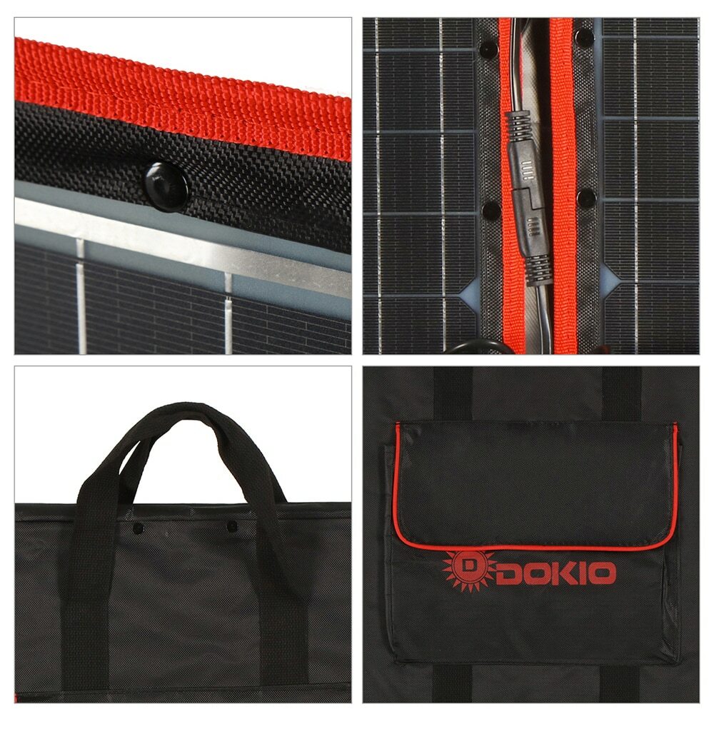 Best Folding Foldable Portable Solar Panel Camping Laptop 18V Volt Survival Watt