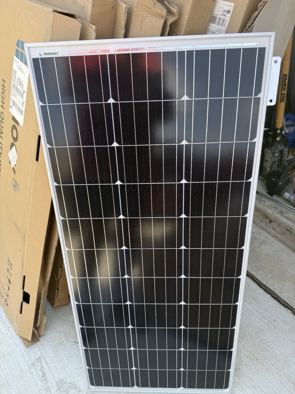 6 EA Renogy Solar Panels 100 Watt 12 Volt, High-Efficiency Monocrystalline