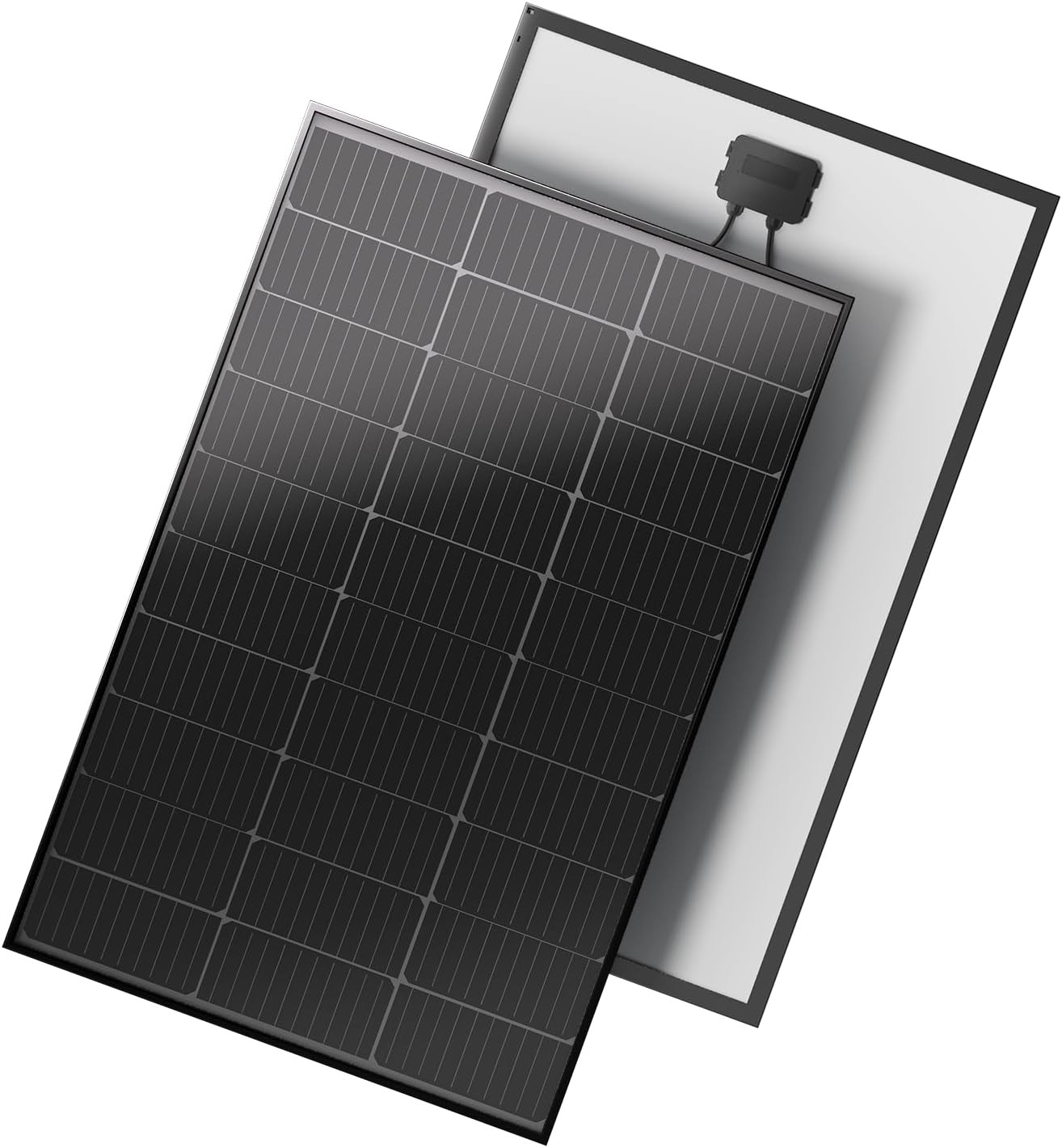 100 Watt Solar Panels, 10BB Monocrystalline 12V Solar Panel, 23% High Efficiency