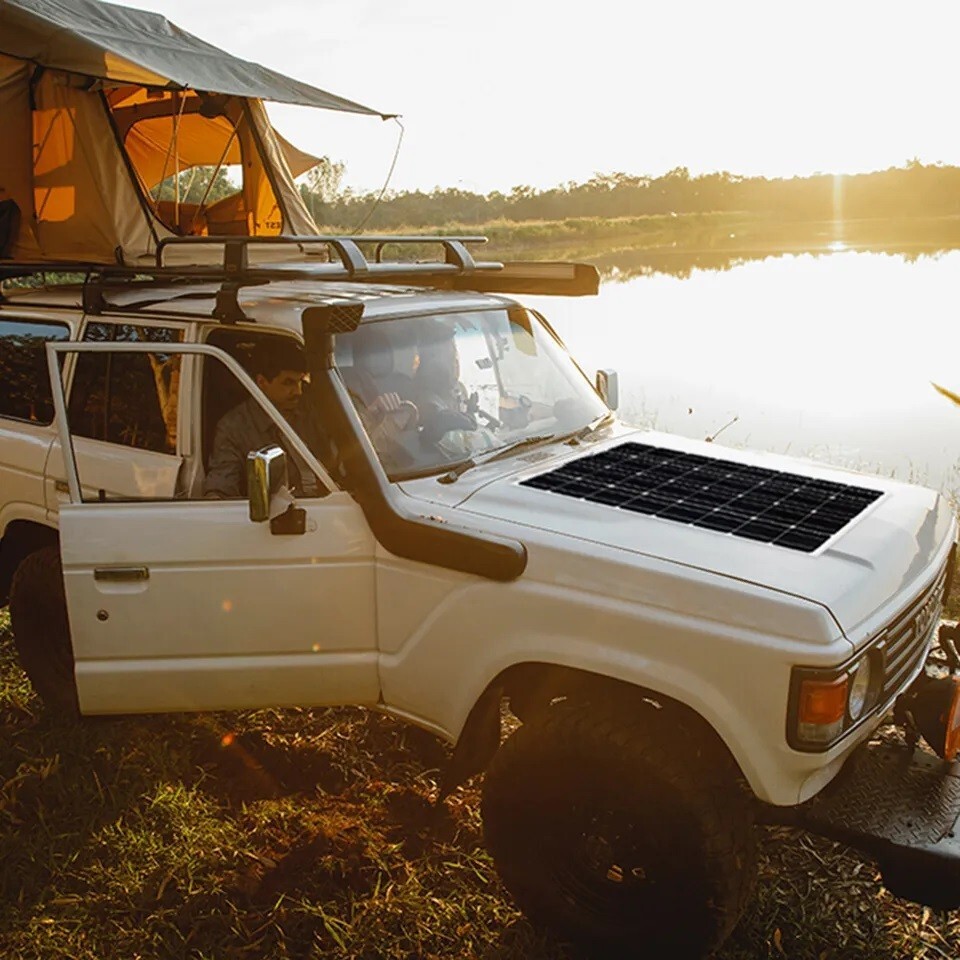 300W Watt Flexible 18V Mono Solar Panel Home RV Rooftop Camping Off-Grid Power