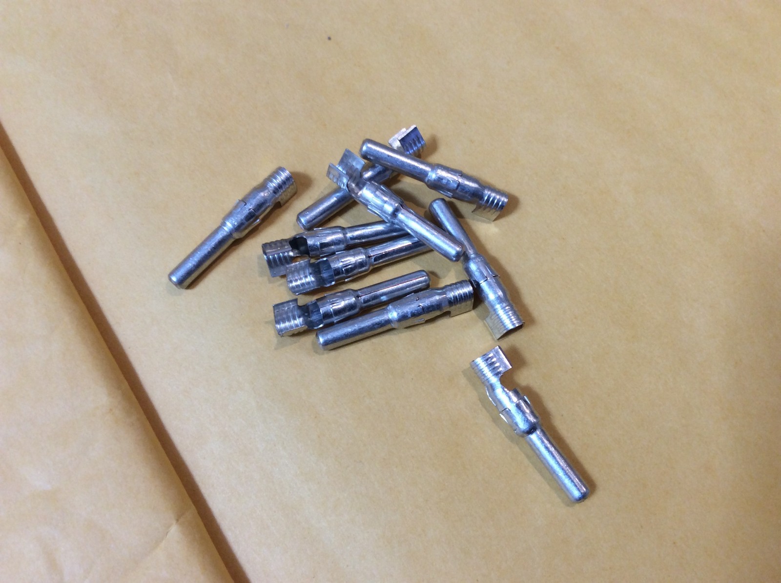 Lot of 10 Pairs M/F Pins for Solar MC4 Connectors 12AWG…..10AWG