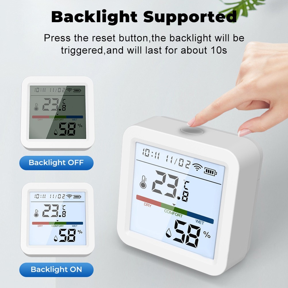 Indoor Climate Monitor with WiFi for Temperature and Humidity Tracking