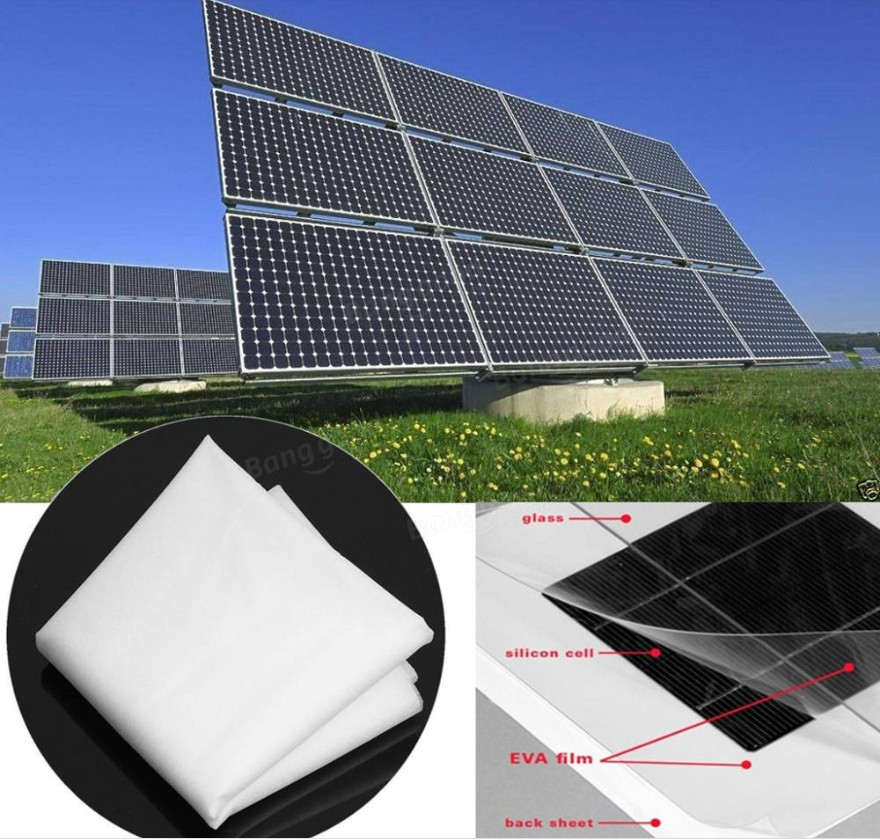 810MM*1M /15M Width Solar Cells EVA Film Sheet For DIY Solar Panel Encapsulation