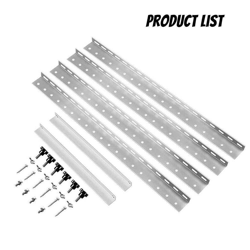 Solar Panel RV Tilt Mount Brackets Ground Roof Flat Surface Adjustable Frame