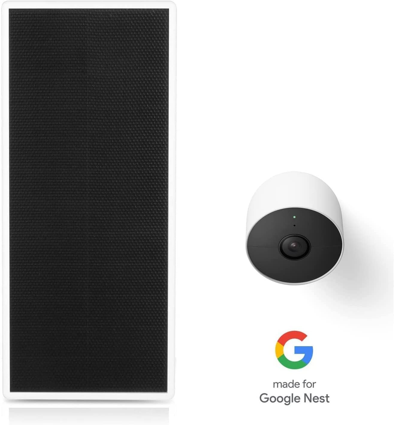 Premium Solar Panel, Solar Panel Charger for Google Nest Cam Outdoor or Indoor,