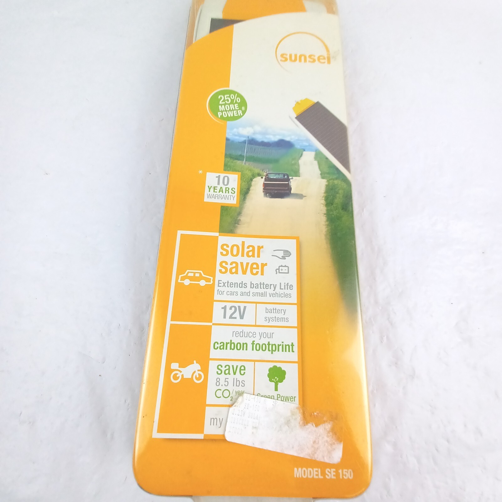 Sunei Solar Saver SE-150 /2.25 Watts 12V For Cars/RVs/Boats& More Factory Sealed