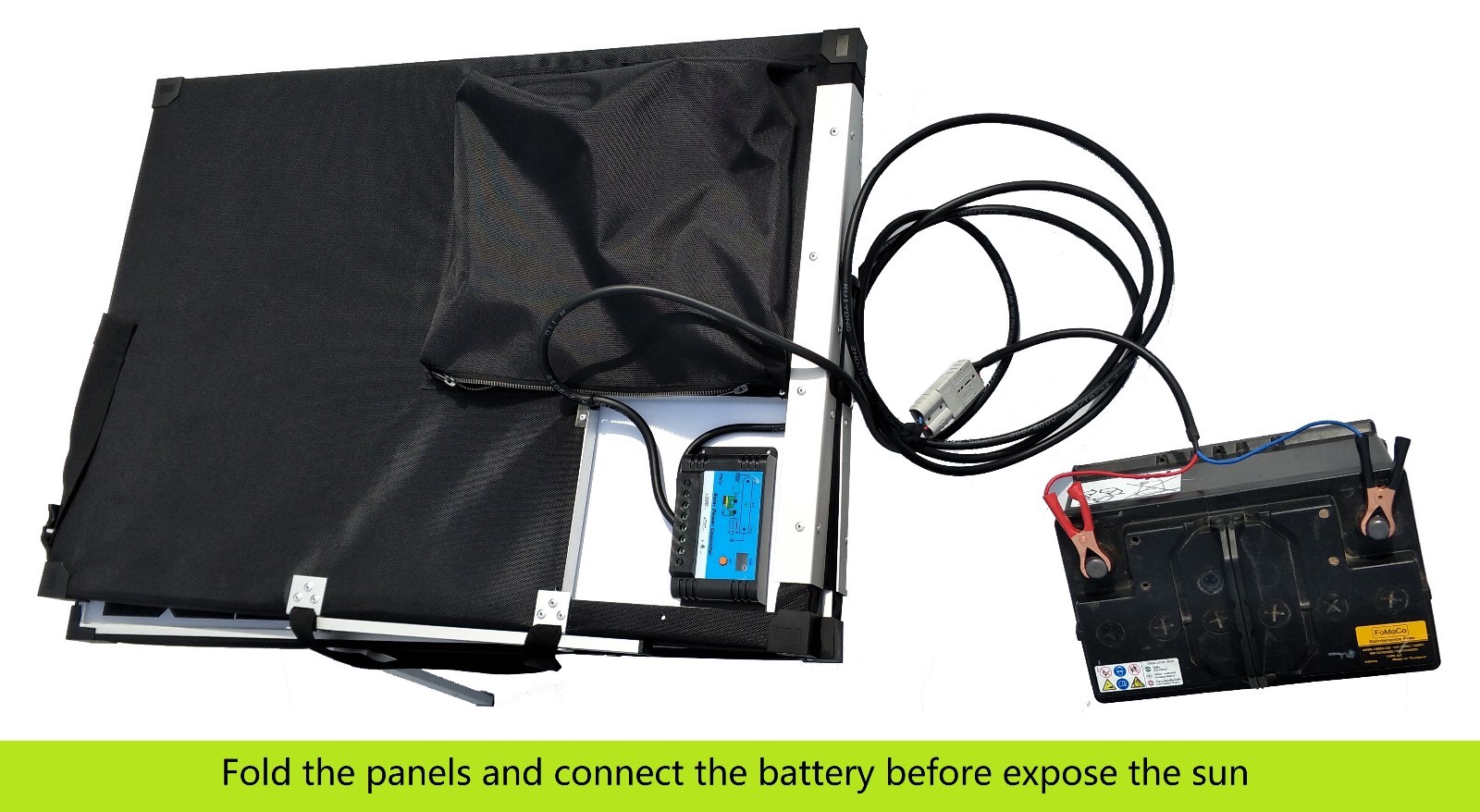12V 140W Folding solar panel Kit. Easy to use. Suit Lead Acid & Lithium Battery