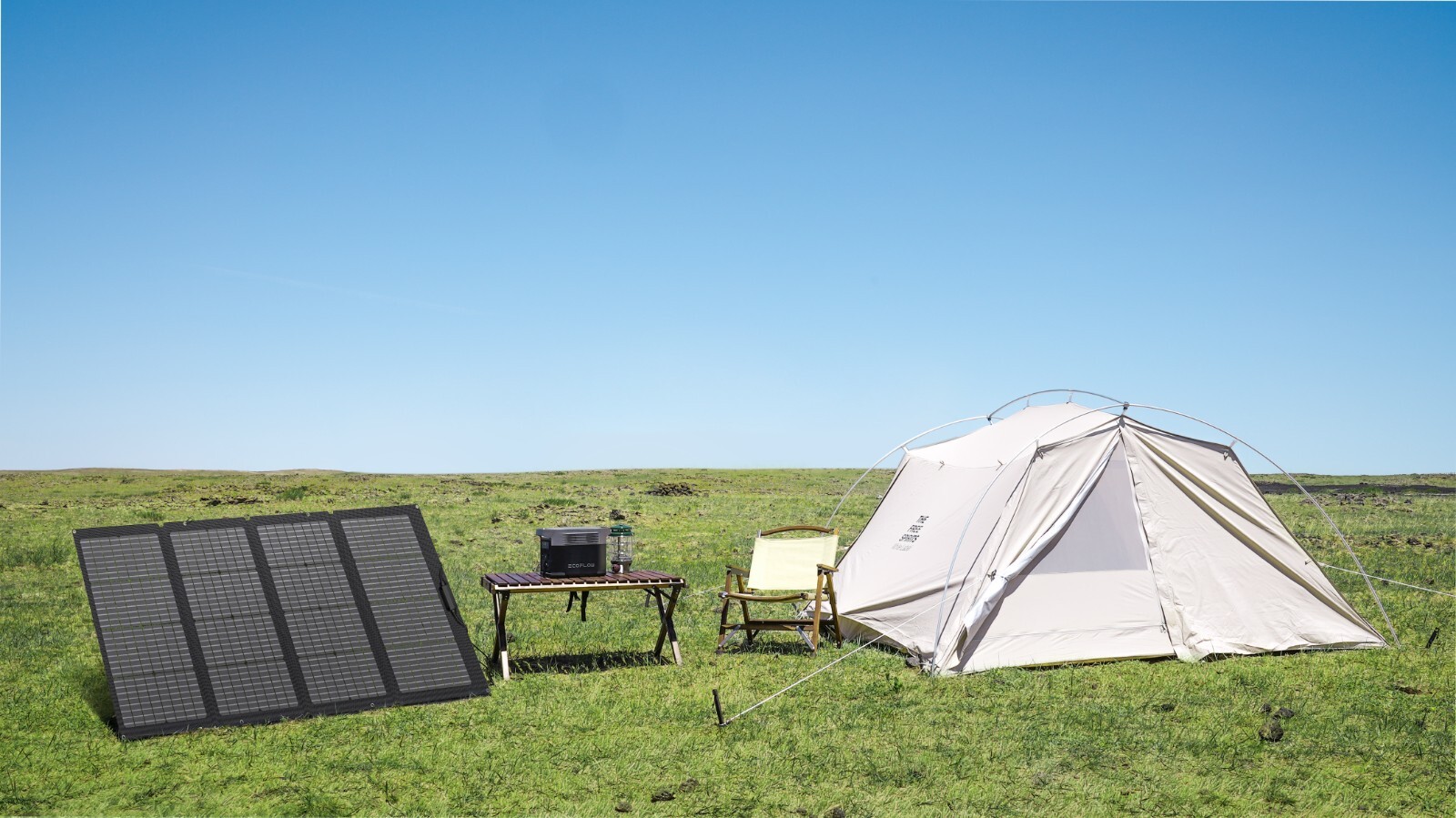 EcoFlow 110W Portable Solar Panel Kit for Power Station, IP68 Waterproof